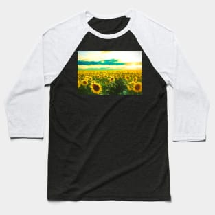 Sunflowers Baseball T-Shirt